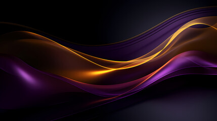 Abstract dark purple gold curve shapes background. luxury wave. Smooth and clean subtle texture creative design. Suit for poster, brochure, presentation, website, flyer. vector abstract design element