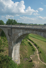 Old railway bridge in Stanczyki, Mazury, Poland