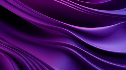 Zelfklevend Fotobehang Abstract dark purple curve shapes background. luxury wave. Smooth and clean subtle texture creative design. Suit for poster, brochure, presentation, website, flyer. vector abstract design element © panida