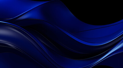 Obraz premium Abstract Dark Blue curve shapes background. luxury wave. Smooth and clean subtle texture creative design. Suit for poster, brochure, presentation, website, flyer. vector abstract design element