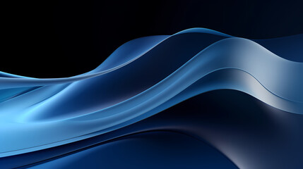 Abstract Dark Blue curve shapes background. luxury wave. Smooth and clean subtle texture creative design. Suit for poster, brochure, presentation, website, flyer. vector abstract design element