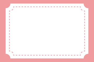 ピンクのフレーム