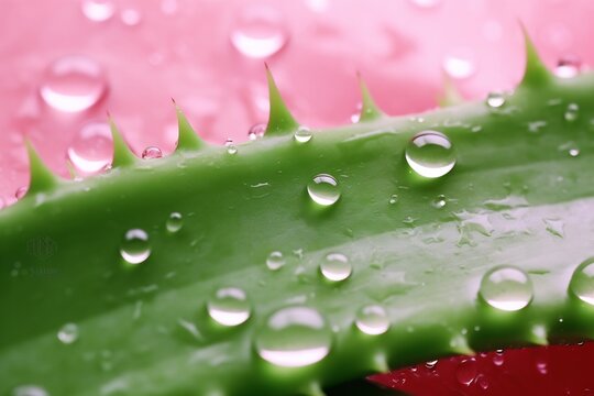 Close up Aloe vera plant, green ,skincare, health