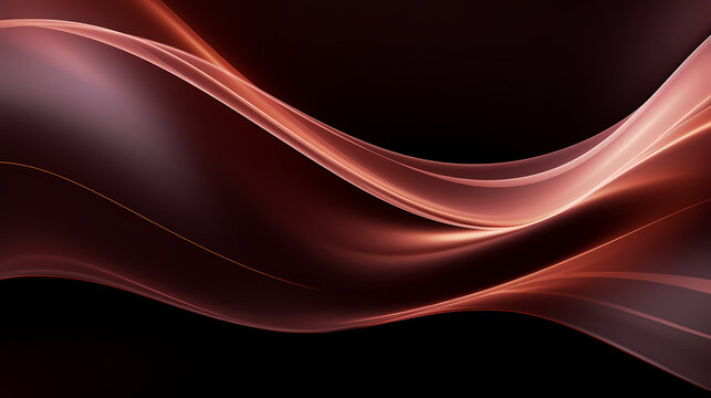 Abstract dark red gold curve shapes background. luxury wave. Smooth and clean subtle texture creative design. Suit for poster, brochure, presentation, website, flyer. vector abstract design element © panida