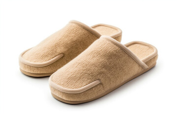 Home slippers isolated on white background, clipping path included