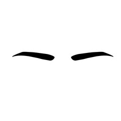 Eyebrow shapes illustration