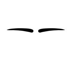 Eyebrow shapes illustration