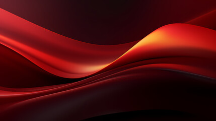 Obraz premium Abstract dark orange curve shapes background. luxury wave. Smooth and clean subtle texture creative design. Suit for poster, brochure, presentation, website, flyer. vector abstract design element
