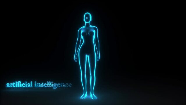 description of an artificial intelligence (3d rendering)