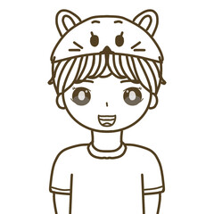 Obraz premium Doodle cartoon boy 