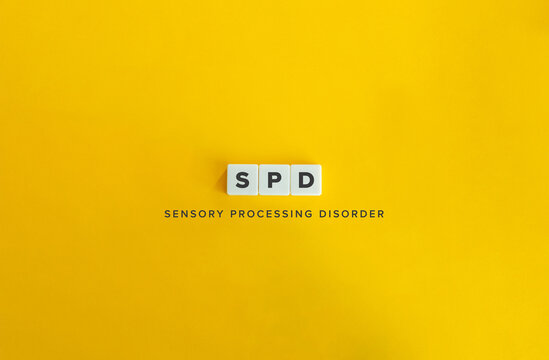 Sensory processing disorder (SPD) Banner and Concept Image.