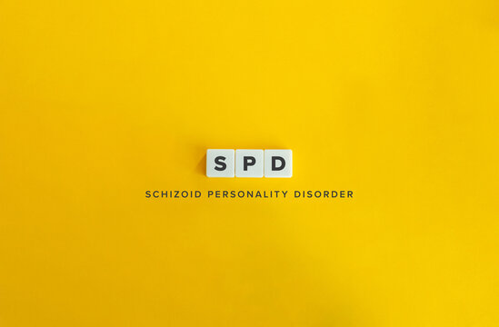 Schizoid personality disorder (SPD) Phrase and Concept Image. 