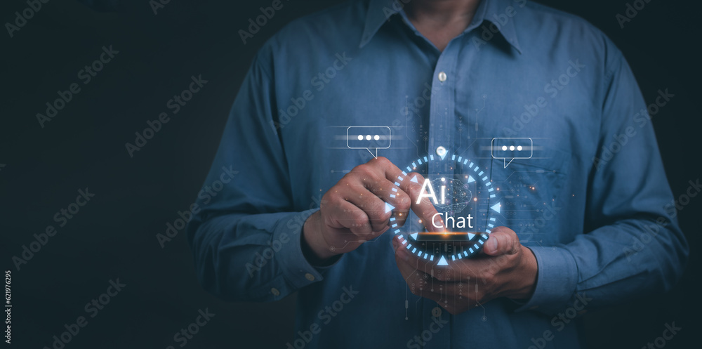 Poster ai, artificial intelligence, technology smart robot ai, artificial intelligence by enter command pro