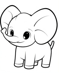 Fototapeta premium coloring page