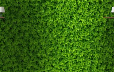 Green Leaves background. SEAMLESS PATTERN. Created with Generative AI technology.