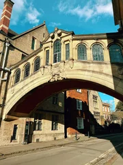 Photo sur Plexiglas Pont des Soupirs Oxford Hertford Bridge, Bridge of Sighs at Hertford College, Oxford, England