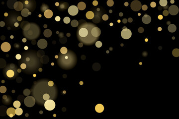 Gold glitter confetti, great design for any purpose. Party decor.