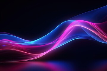 Obraz premium abstract futuristic background with pink blue purple glowing neon moving high speed wave lines honeycomb and bokeh lights. Data transfer concept Fantastic wallpaper