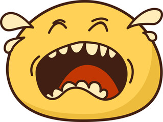 Fototapeta premium Retro Emoji Sticker