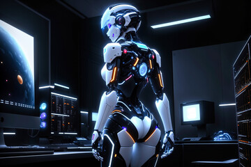 Futuristic Robot Scenarios - Artificial Intelligence Concepts