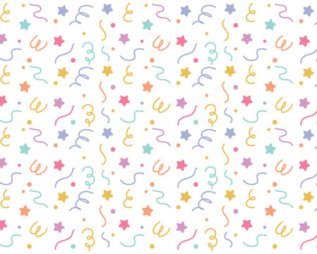 confetti vector pattern, birthday party background, confetti texture