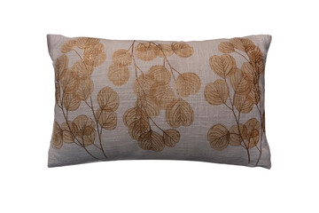 Decorative pillow with floral pattern