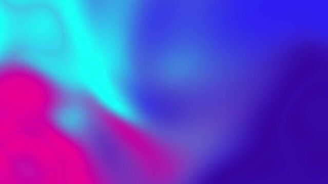 Colorful gradient mixing. Color neon gradient. Moving abstract blurred background. Soft color liquid background. 3D rendering 60 fps