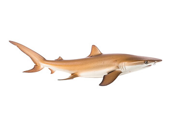 Smoothhound shark Mustelus  , Transparent background. generative AI