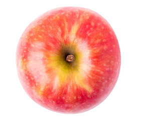 Red apples top view cut out