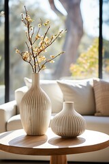 A delicate close-up of a vibrant vase of flowers, radiating beauty and bringing a sense of warmth and comfort to any interior decor