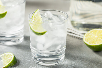 Cold Refreshing Water with Lime