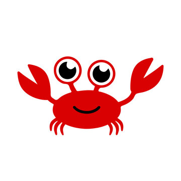 Red Crab Clipart Svg, Animal Clipart, Vector Clipart, Digital Scrapbooking, Graphic Artwork, Png, Svg, Digital Clipart, Svg Files for Cricut, Cute Crab Svg