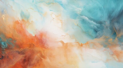 Abstract colorful grunge background with textured oil or acrylic brush strokes