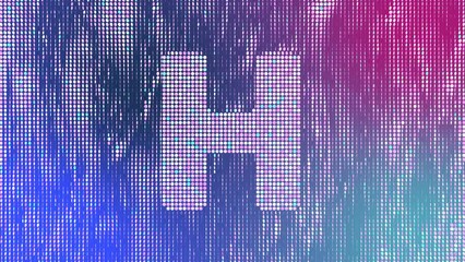 English Alphabet Characters and Letters reveal in a Glittery Circular Pattern that's Wavy and Organic. Have Fun in Learning Alphabet and Letters