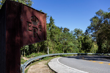 Totem da Estrada Real, Serra da Bocaína, Rio de Janeiro, Brasil