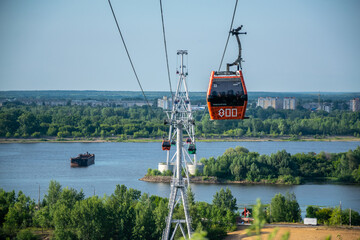 Nizhny Novgorod Aerial Cableway over Volga river