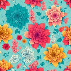 seamless digital print design