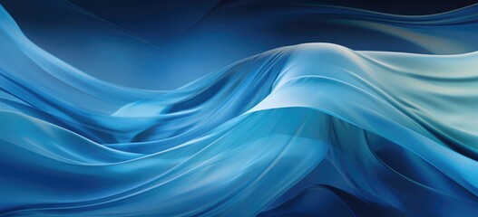 Abstract dark blue background with swirls, generative ai