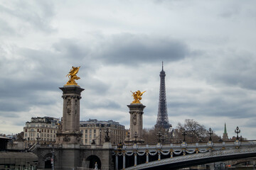 Ponte Alessandro III, città di Parigi, Francia