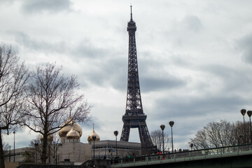 Fototapeta na wymiar Tour Eiffel, city of Paris, France