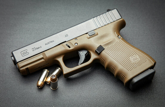 Glock G23 .40 caliber semi-automatic handgun with 165 grain hollow point ammunition.