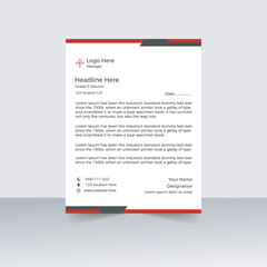 corporate letter head design template