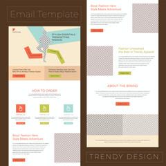 Fashion Service Promotional Email Marketing Newsletter Template Layout