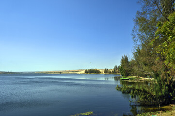 Lake at White Sand Dunes of Mui Ne, Vietnam