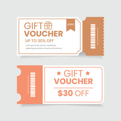Gift voucher coupon promotion template