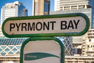 Pyrmont Bay ferry stop in Darling Harbour, Sydney
