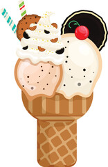 2d, cartoon, chocolate, cold, color, colorful, cone, cool, cream, creamy, creme, cute, dairy, delicious, desert, design, dessert, flavor, food, fresh, frozen, fruit, graphic, ice, ice cream, ice cream