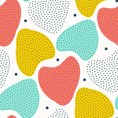 Seamless pattern with a simple abstract drawing. Vector illustration.