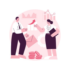 Generation X abstract concept vector illustration. Middle age, parents, work-life balance, strong professional, cold war, personal computing, pay off debt, stable saving plan abstract metaphor.