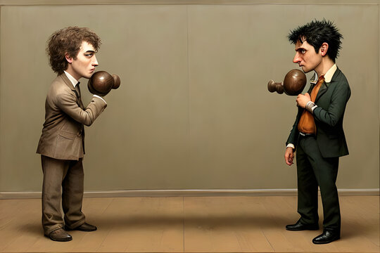 A showdown between two geniuses with strong egos. Generative AI.